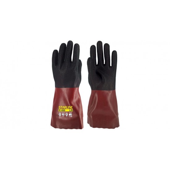 STARLINE E-550 PVC  KİMYASAL ELDİVENİ 